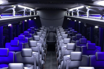 Davie Charter Bus Interior