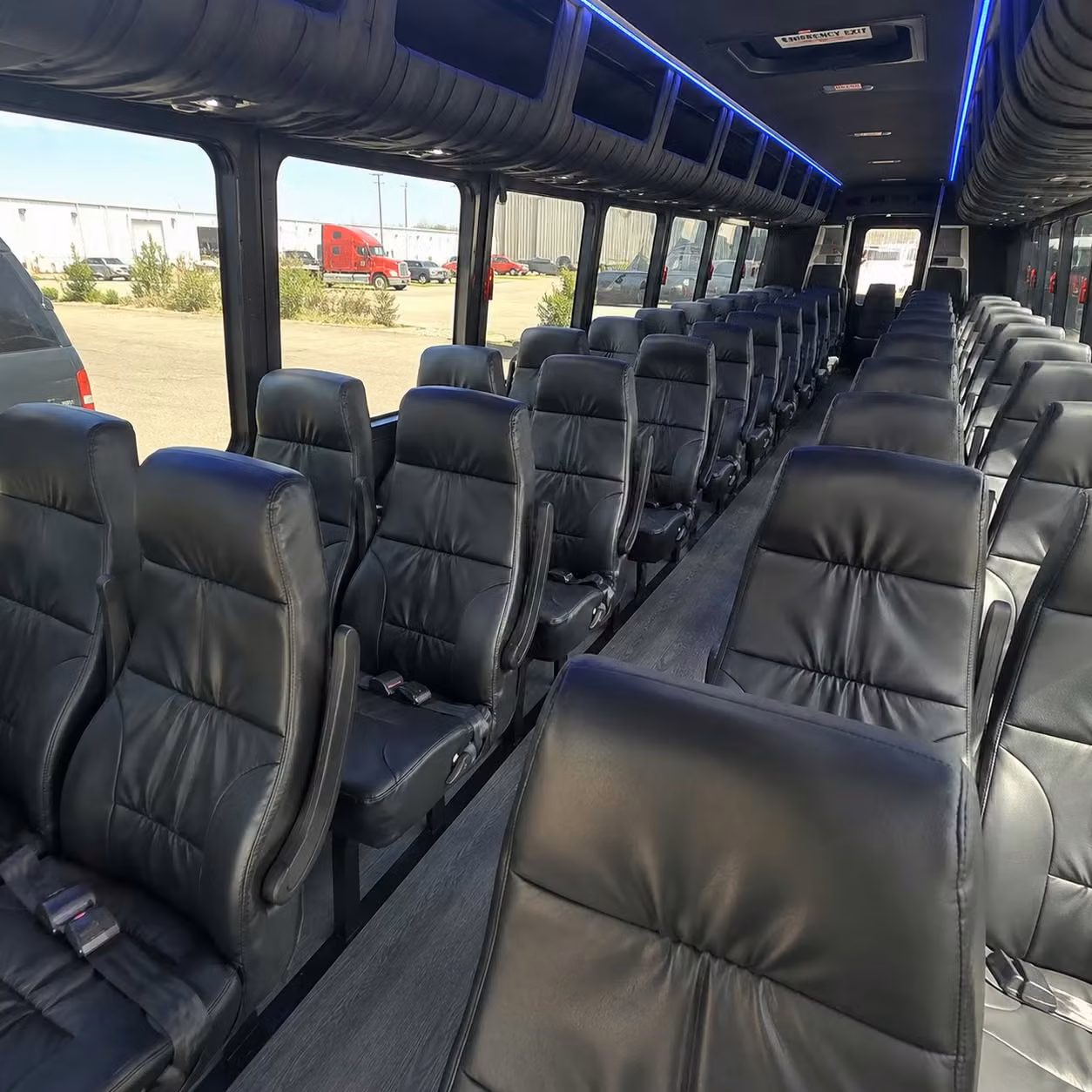 35 passenger minibus inside